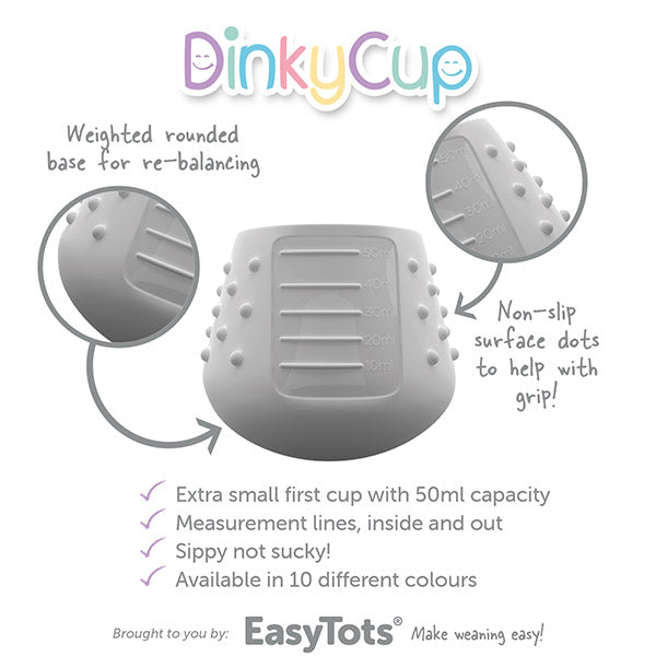 DinkyCup - (All Colours) Baby Open Weaning Cup - Easytots