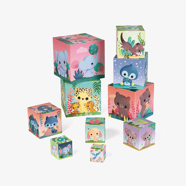 Ultra Cute Animals Stacking Pyramid | Janod | Toys For Kids – Tuli Kids